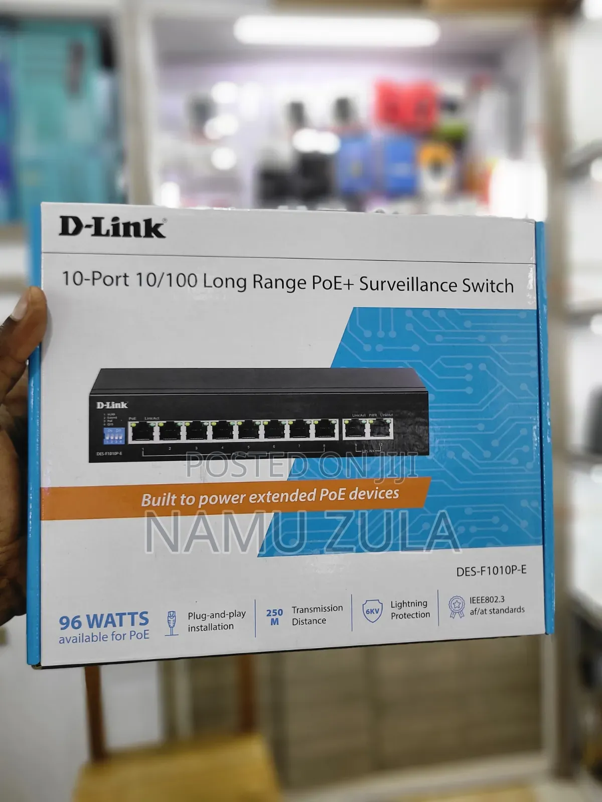D-Link 10-Port10/100 Long Range poE+surveillance Switch