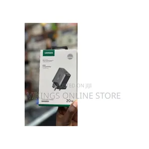 UGREEN 20W 2-Port Fast Charger Featuring One USB-C Port and One USB-A