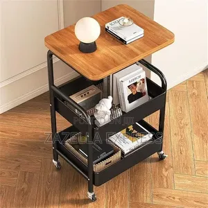 Storage Trolley With Table Top 3 Tier Mettal Trolley