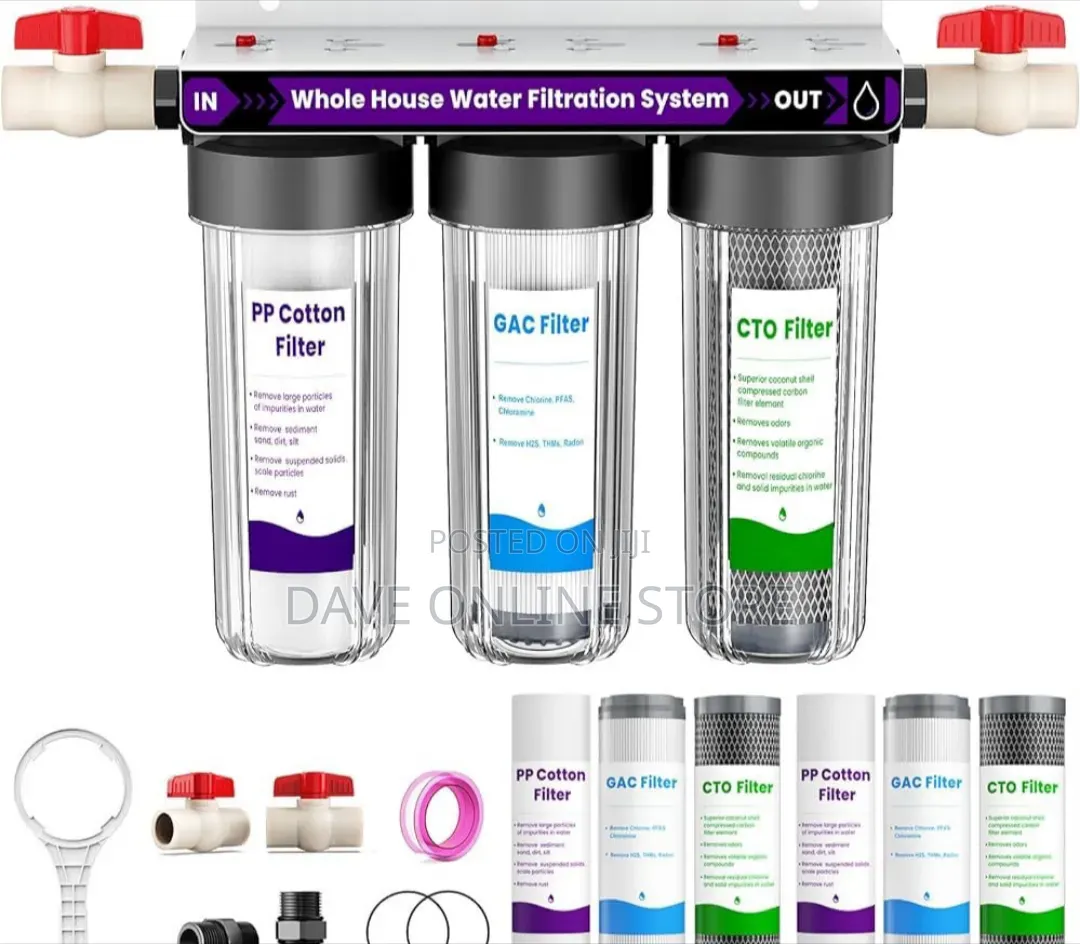 3-Stage Whole House Water Filtration System