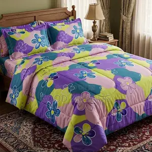 Multi-Colored Floral Comforter Set