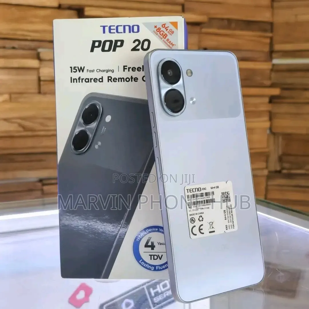 New Tecno Pop 20 128 GB Silver