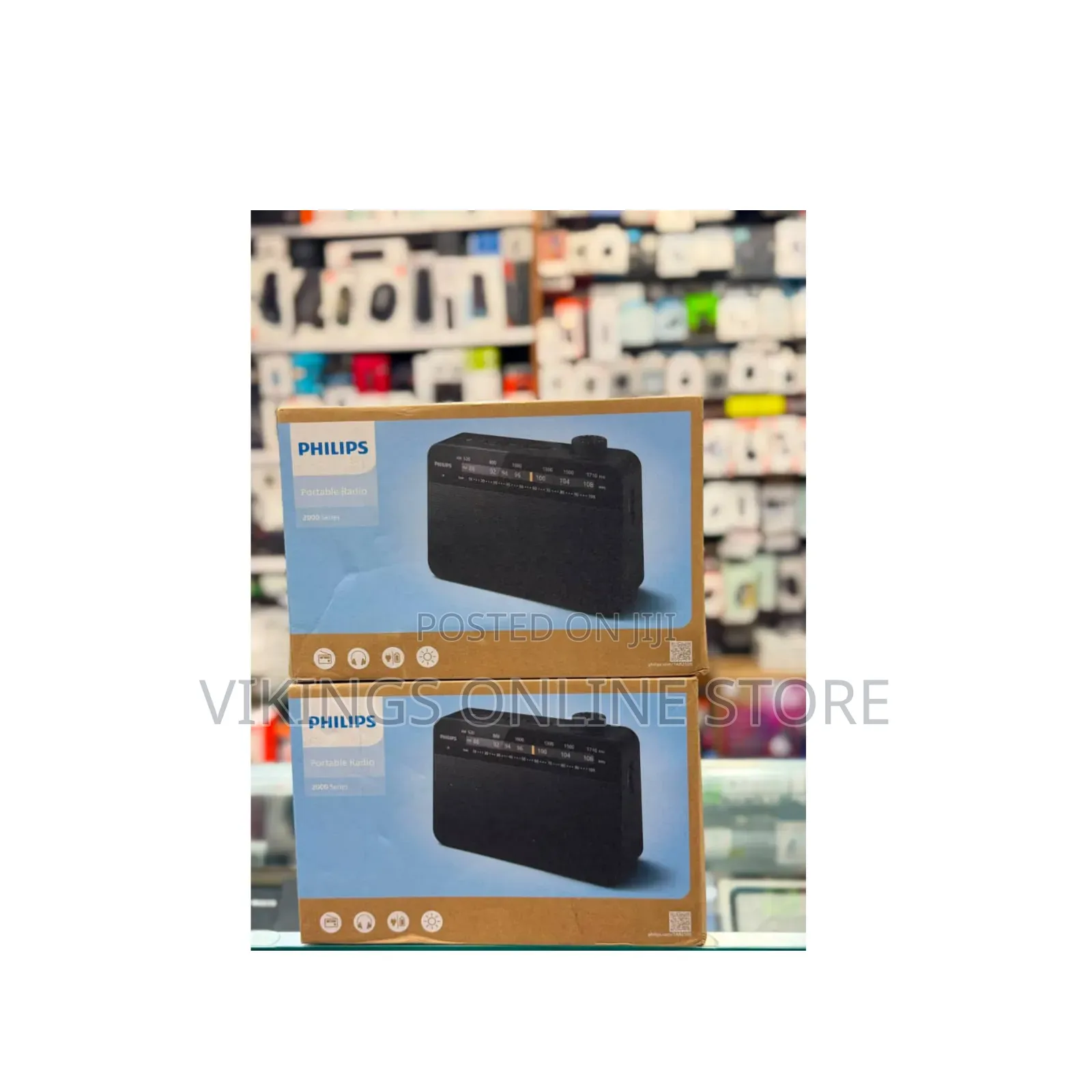 Philips 2000 Series AC/Battery-Operated AM FM Radio Portable Radio