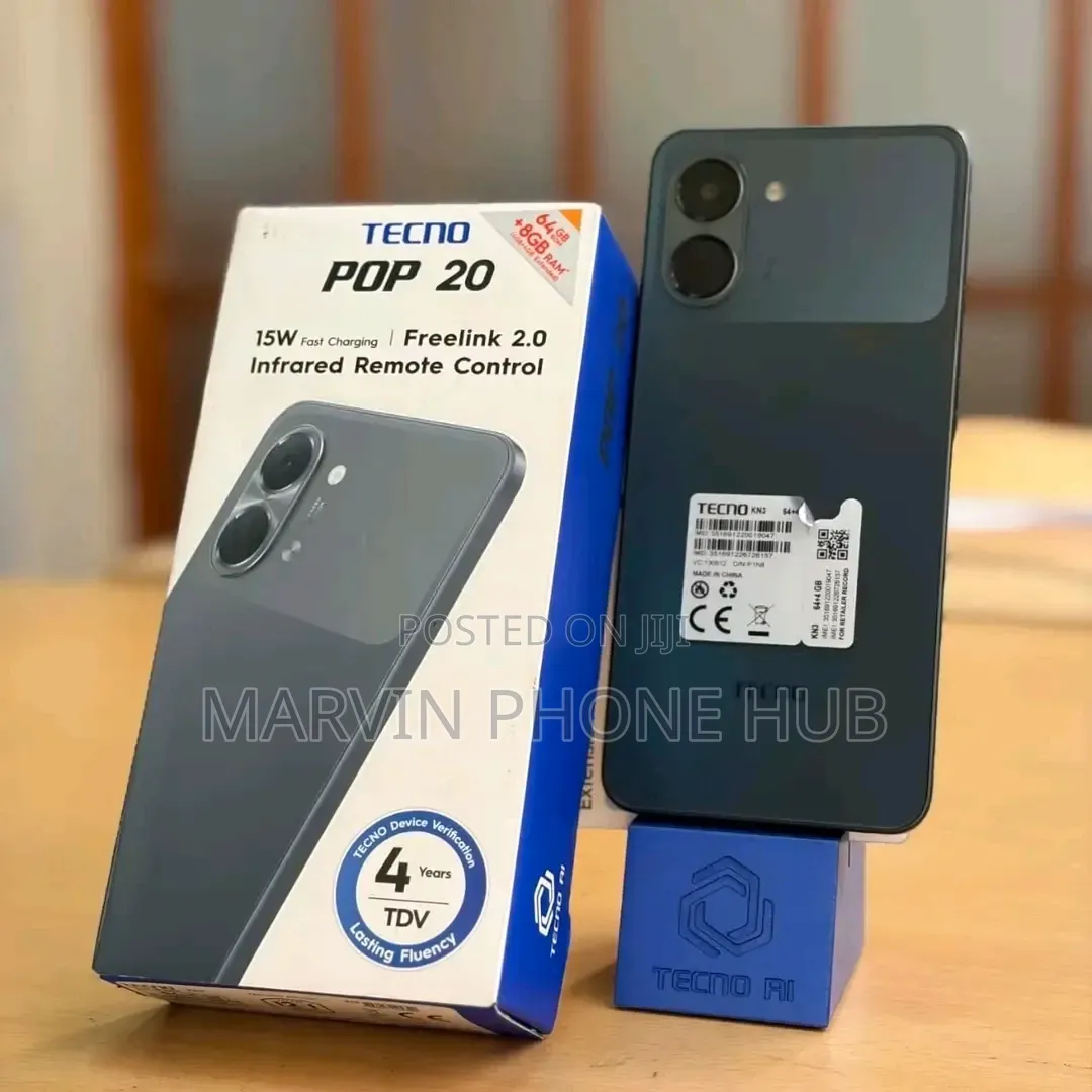 New Tecno Pop 20 128 GB Black