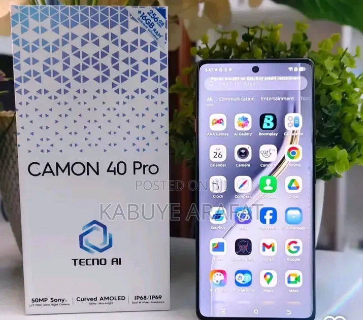 New Tecno Camon 40 Pro 5G 256 GB Black