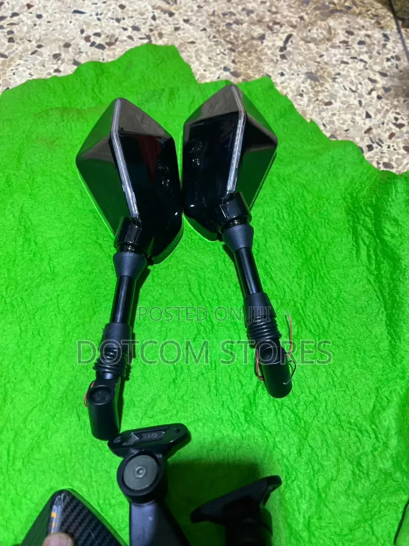 Pair of Universal Motorcycle Rearview Side Mirrors