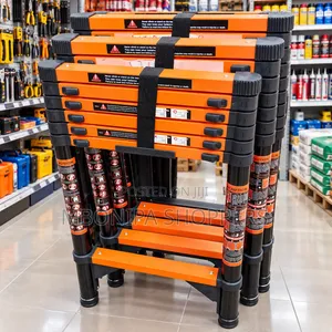 HeavyDuty Telescopic Extension Ladder Portable Foldable 7 Steps 2.7m