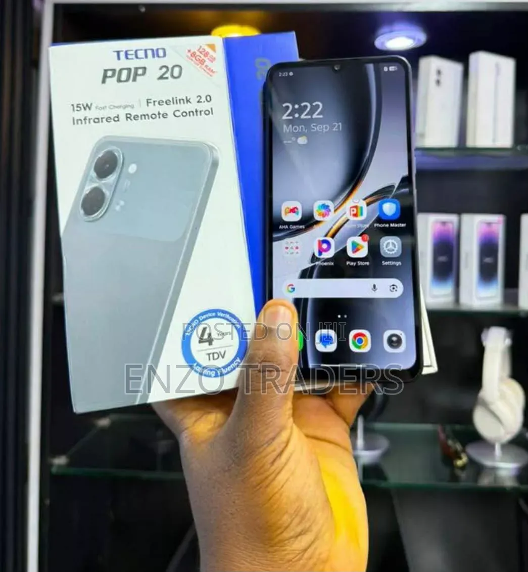 New Tecno Pop 20 128 GB Black
