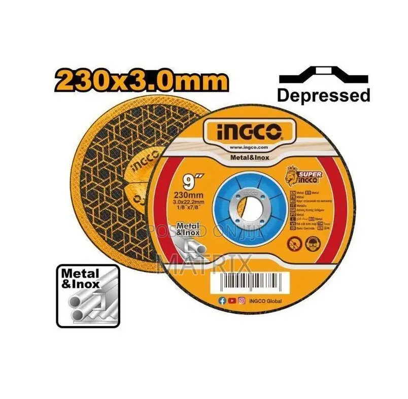 INGCO 9inch Abrasive Metal Cutting Disc 50pcs
