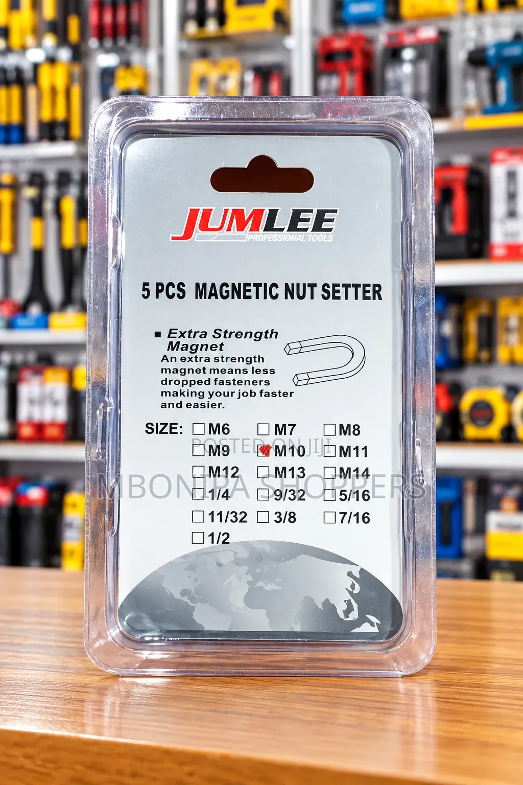JUMLEE Professional Magnetic Nut Setter Set – Size 10mm