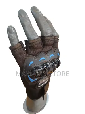 Black, Half-Finger Tactical Riding and Cycling Gloves