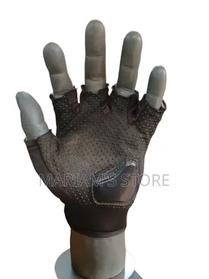 Black, Half-Finger Tactical Riding and Cycling Gloves