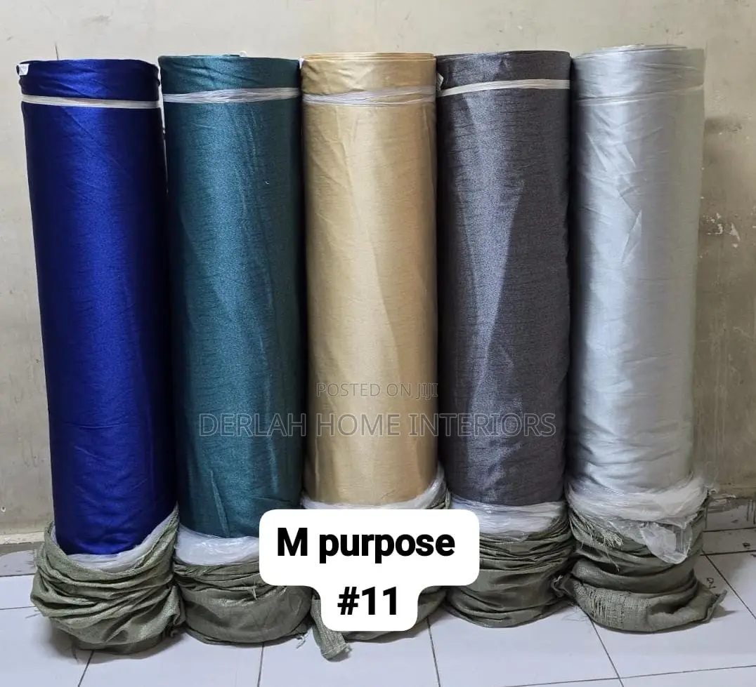 Cream , Blue ,Green and Grey Curtain in Mettalic Fabric