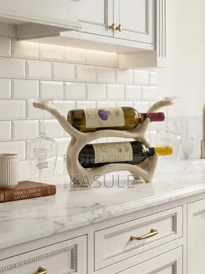 Organic Wine Rack Glass Holder (2 Bottles
