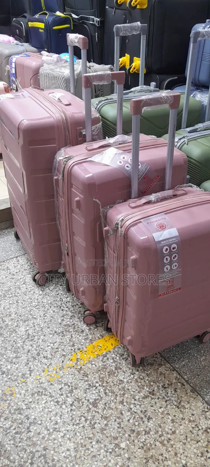 Medium-Size Plastic Rubber Suitcase