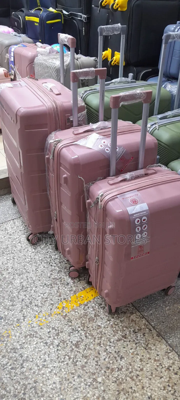 Medium-Size Plastic Rubber Suitcase
