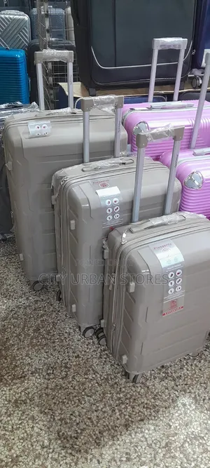 Medium Grey Rubber Suitcases
