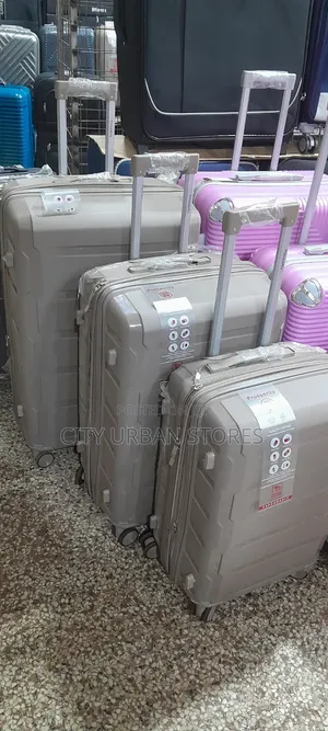 Medium Grey Rubber Suitcases
