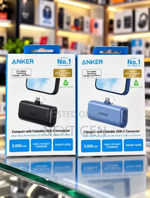 Anker Nano Power Bank 5000mAh, 22.5W, Built-in USB C Connector