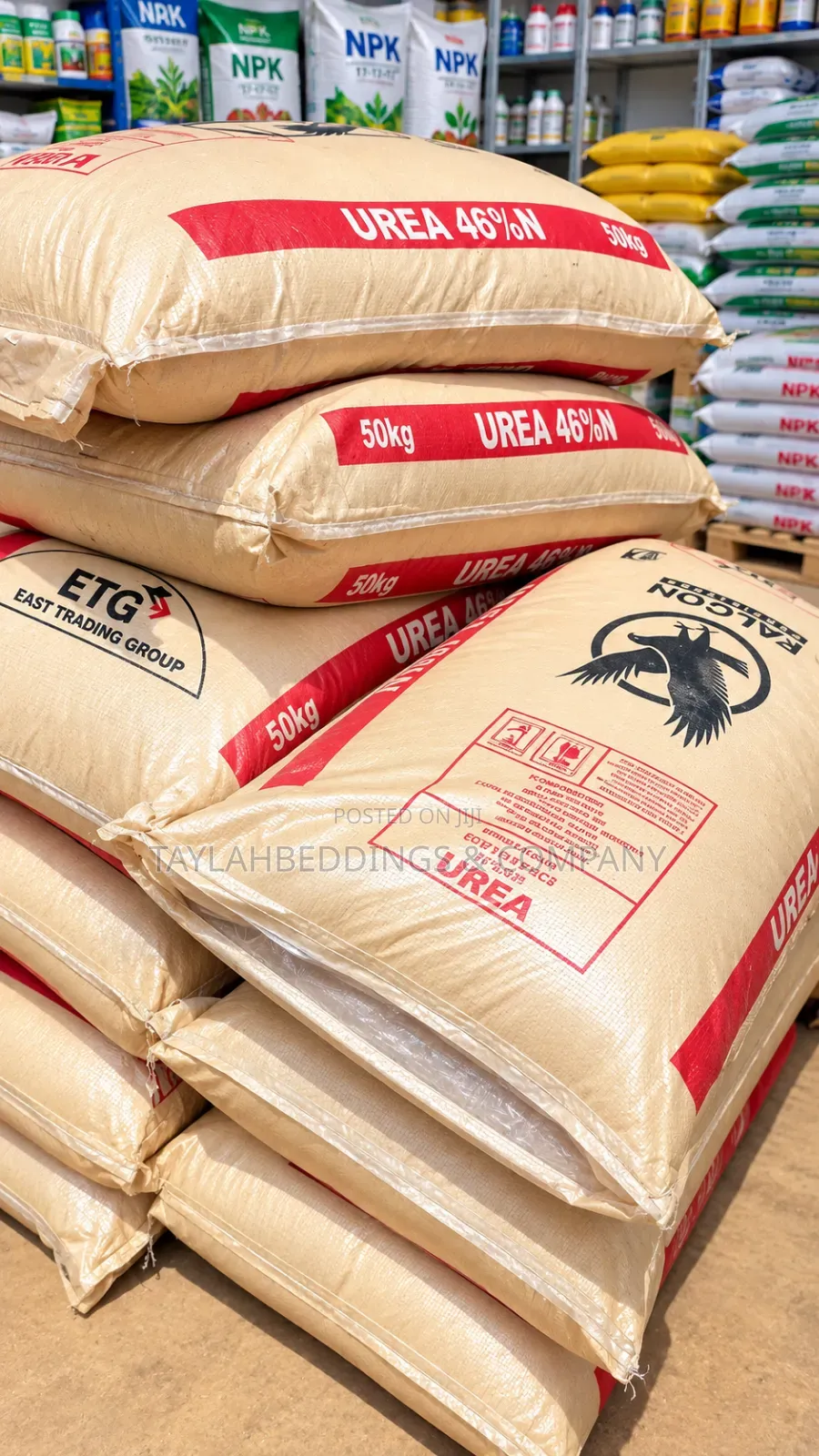 Urea Fertilizer 46% Nitrogen – 50kg