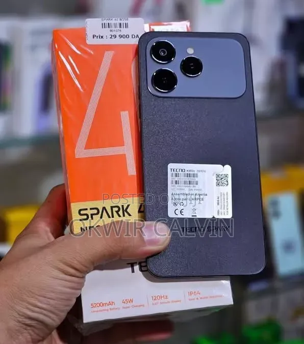 New Tecno Spark 40 256 GB Black