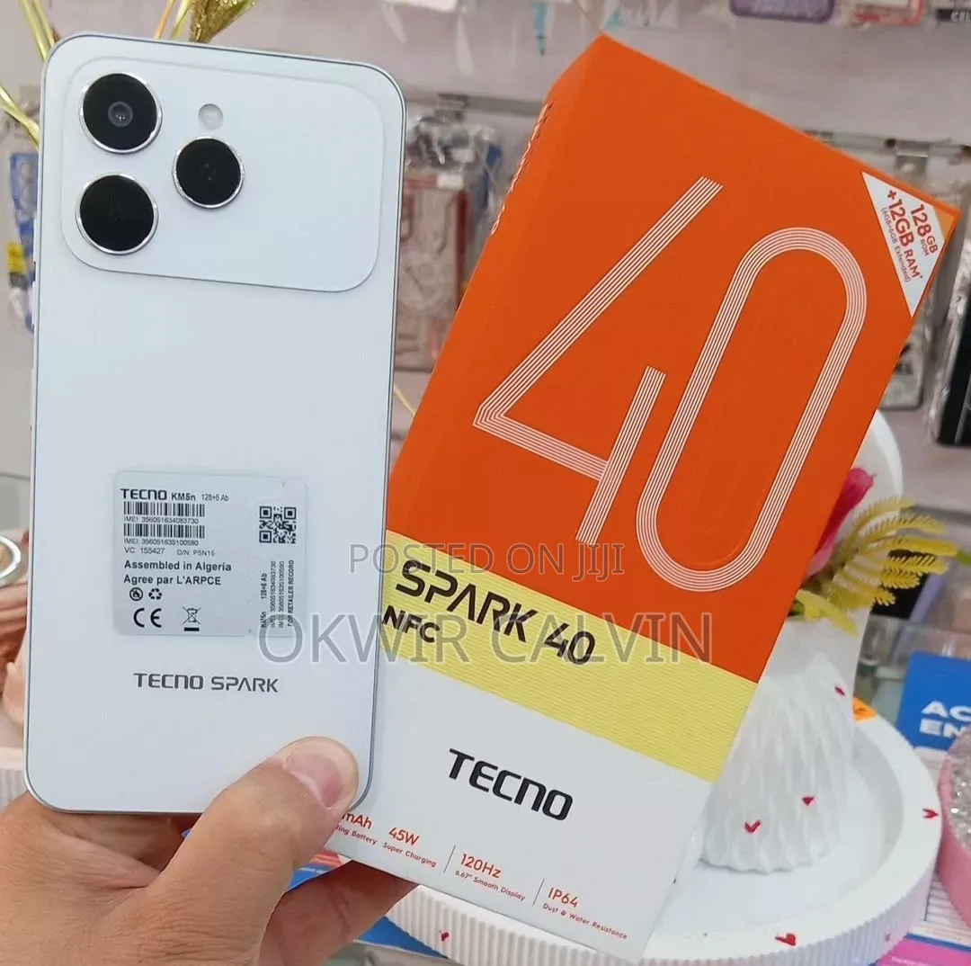 New Tecno Spark 40 256 GB White