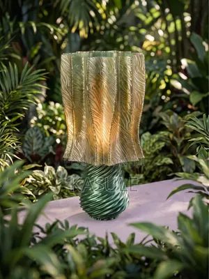 Althaea Table Lamp - Elegant Organic Desk Lamp