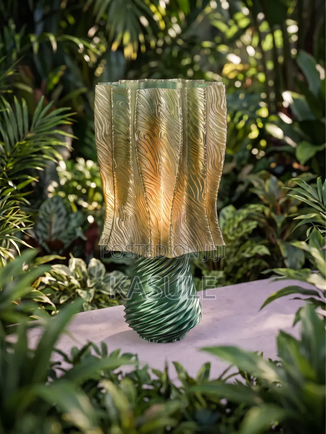 Althaea Table Lamp - Elegant Organic Desk Lamp