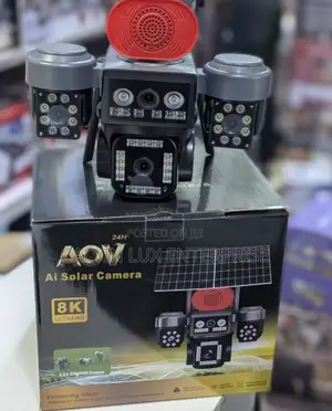 4 Lense Camera With 2 Solar Panels and Large Battery  Capacity