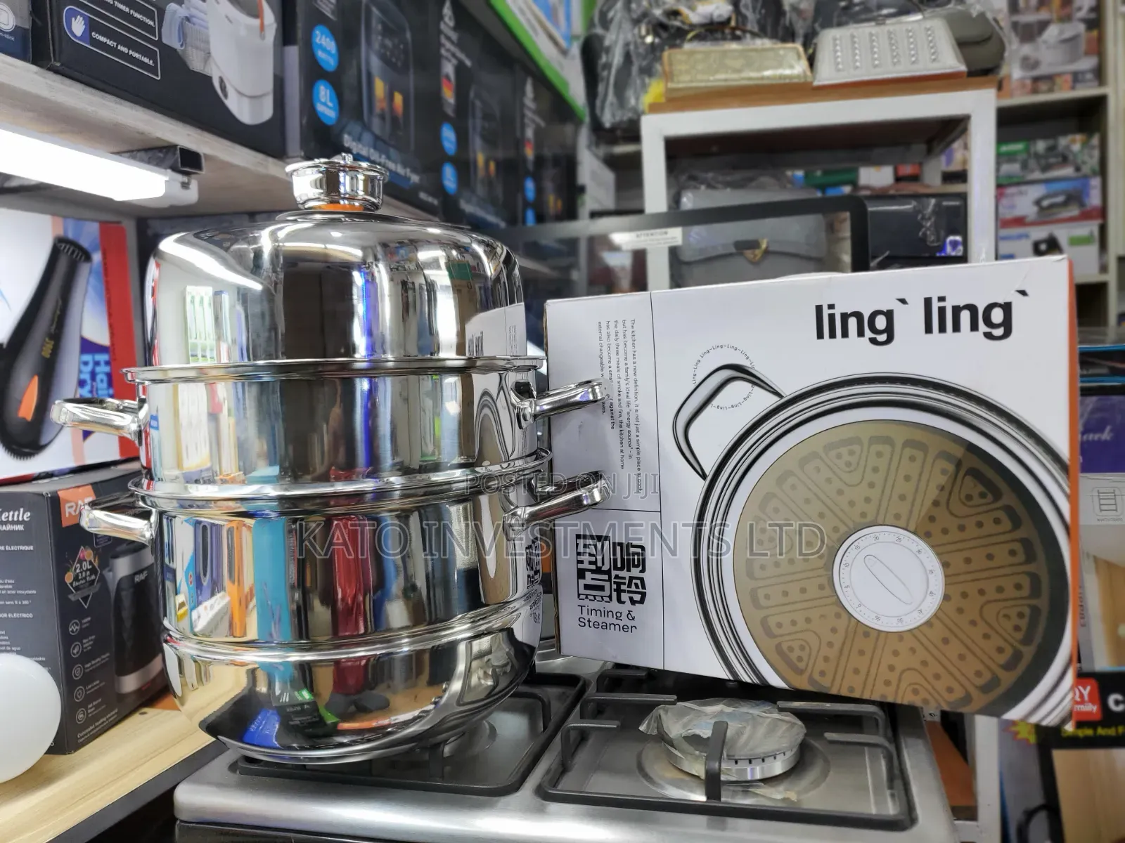 Multi-Tier Stainless Steel Food Steamer 28L