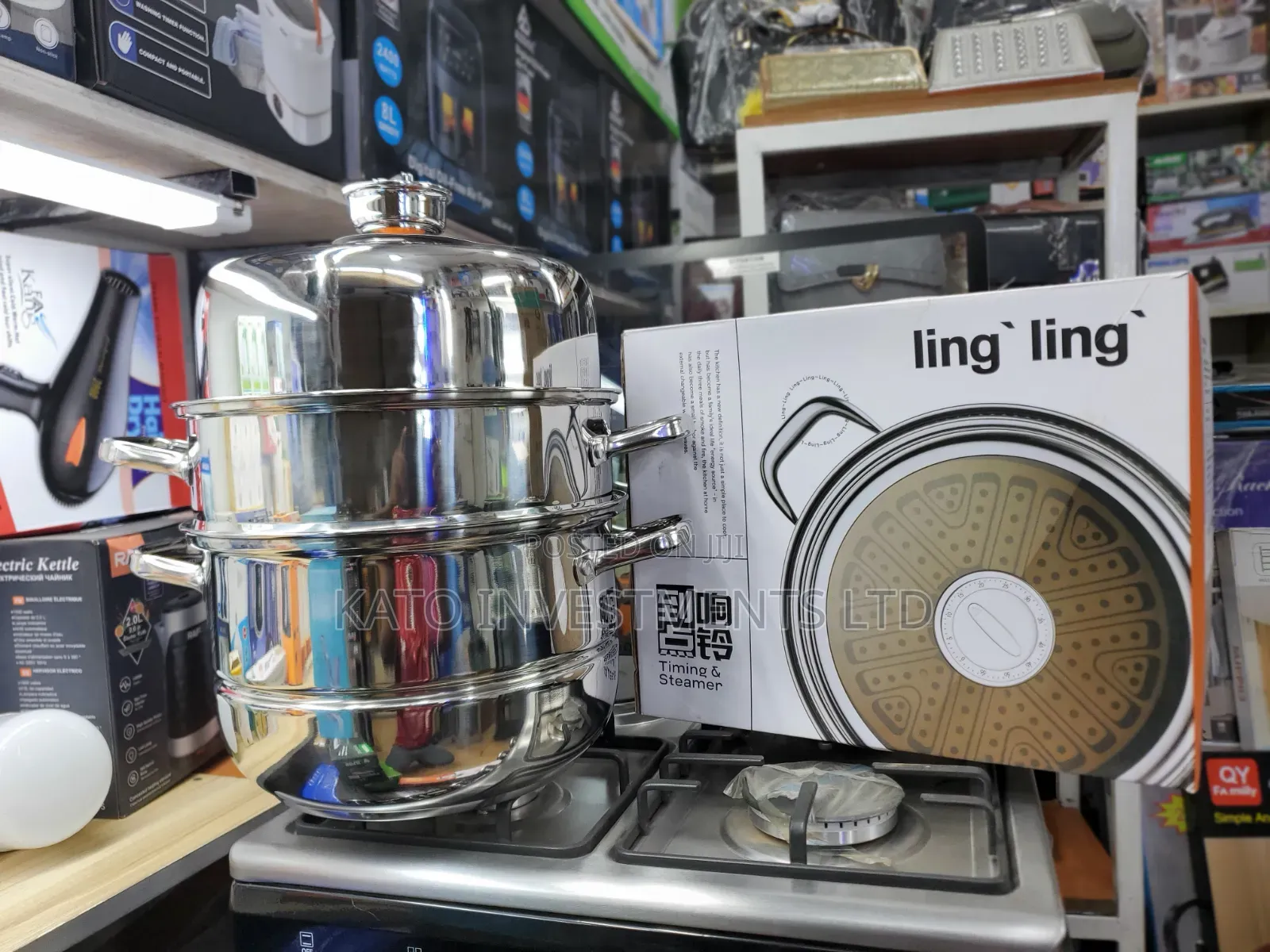 Multi-Tier Stainless Steel Food Steamer 28L