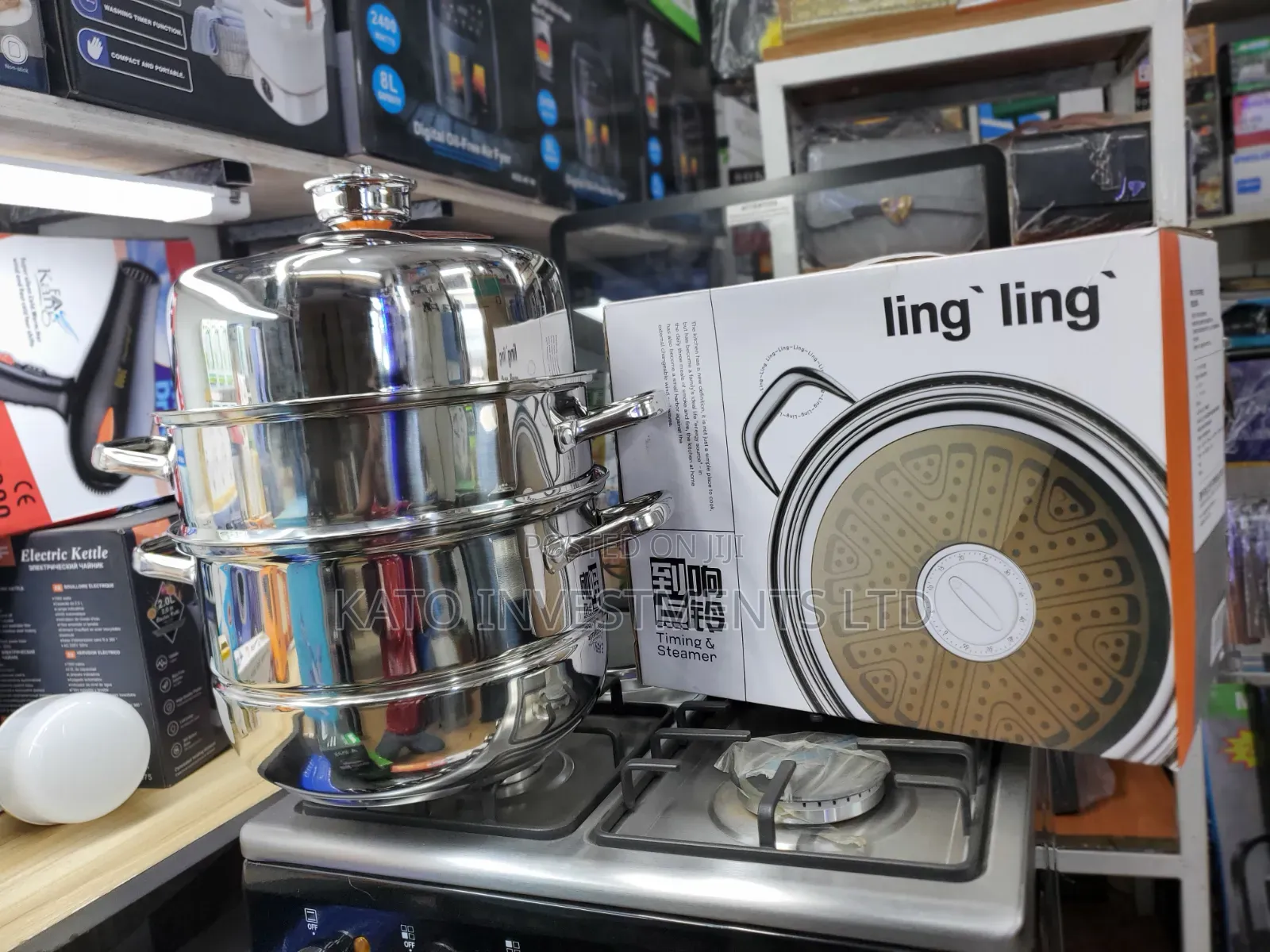 Multi-Tier Stainless Steel Food Steamer 28L