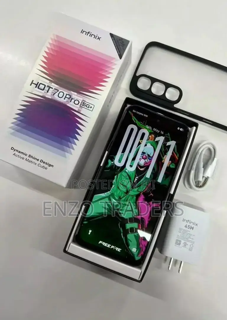 New Infinix Hot 70 Pro 5G+ 256 GB Black