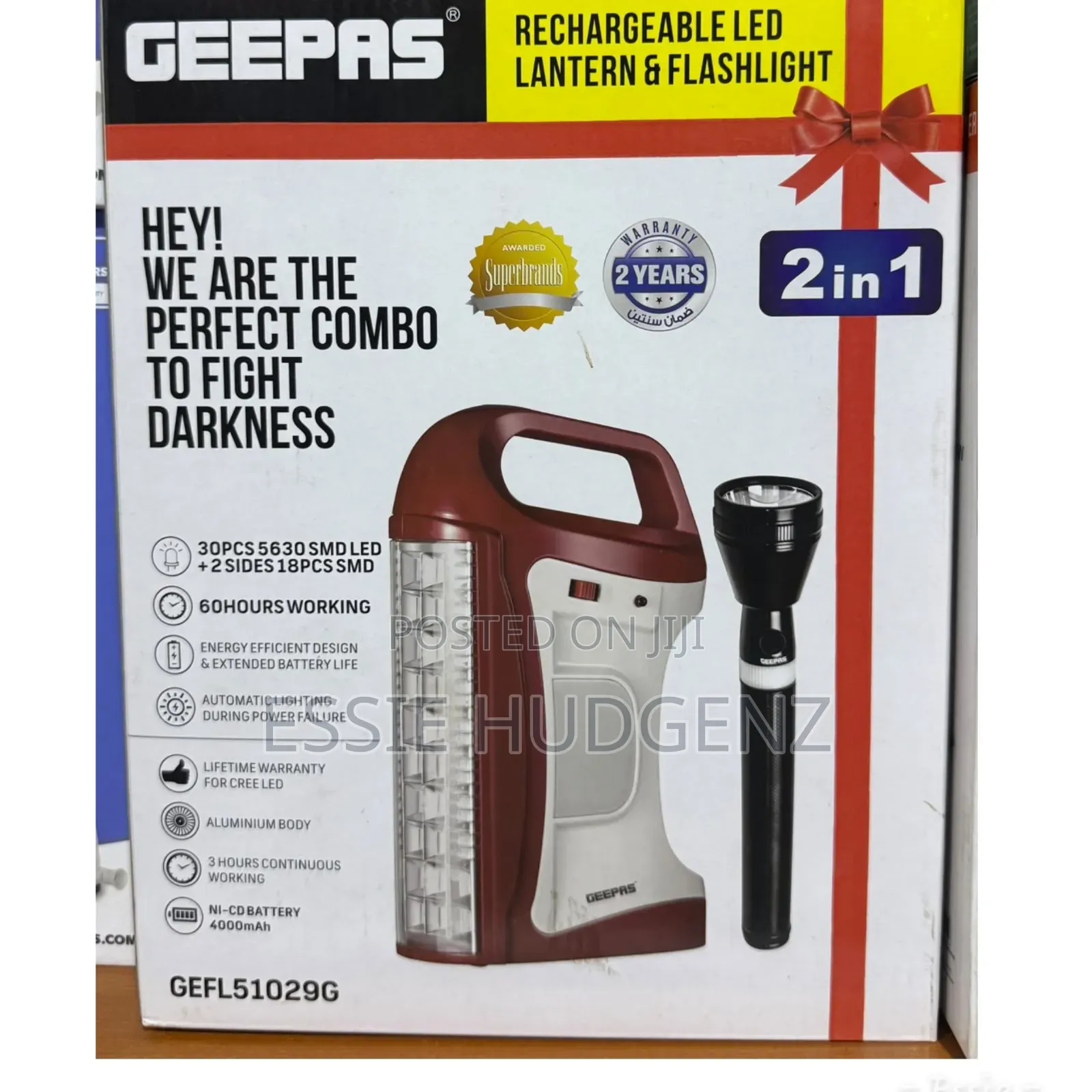 Geepas Rechargeable Lantern Flashlight