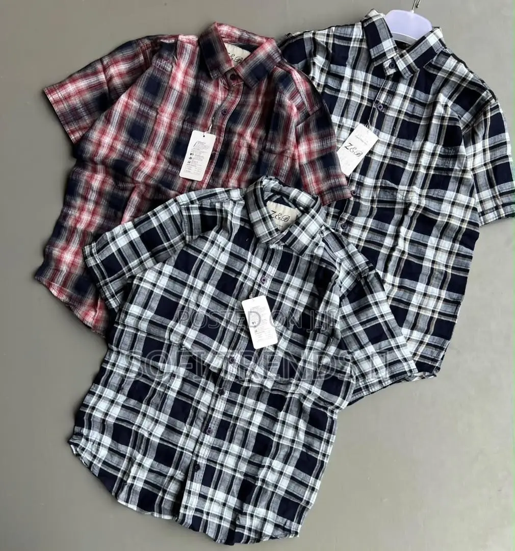 Checked Short Sleeve Shirts