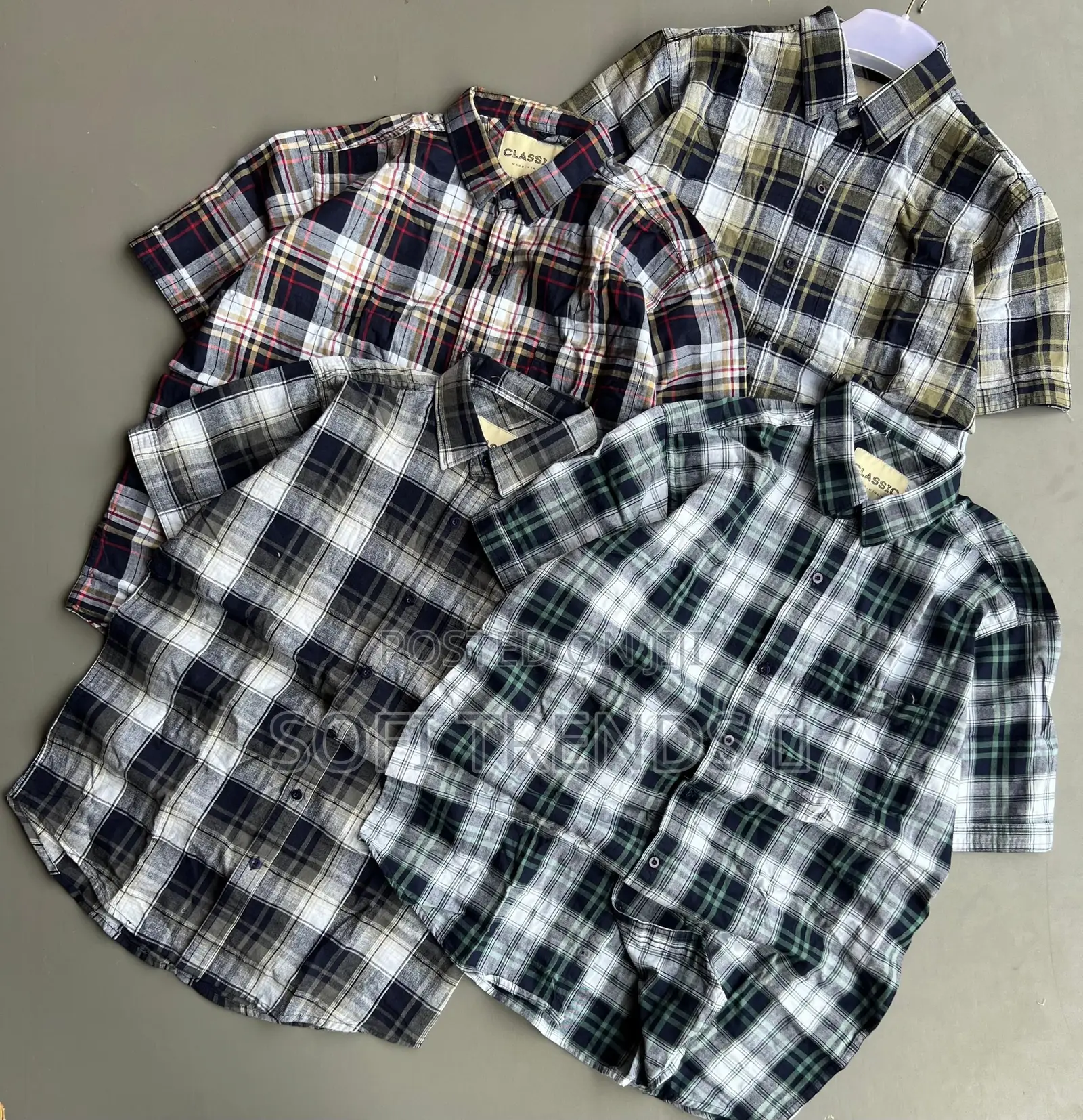 Checked Short Sleeve Shirts