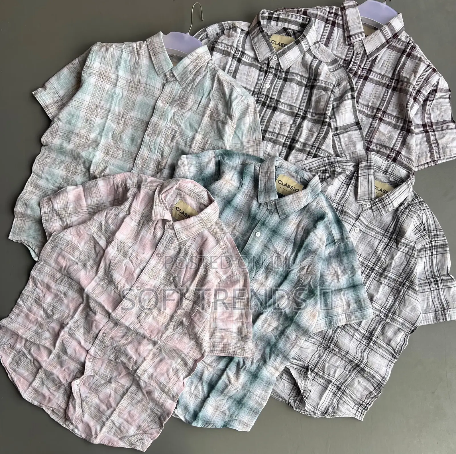 Checked Short Sleeve Shirts