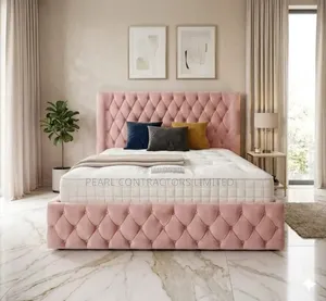 Beds/Tufted Pattern Dressed Beds Any Size/Colour 1,600,000/- On Order