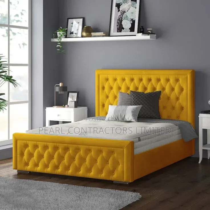 Beds/Tufted Pattern Dressed Beds Any Size/Colour 1,600,000/- On Order