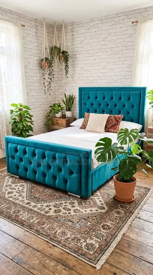Beds/Tufted Pattern Dressed Beds Any Size/Colour 1,600,000/- On Order