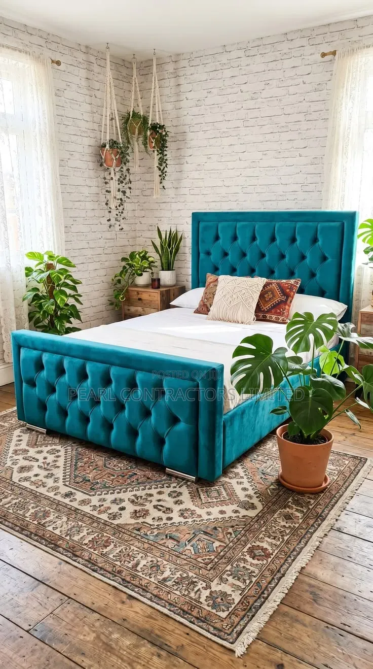 Beds/Tufted Pattern Dressed Beds Any Size/Colour 1,600,000/- On Order