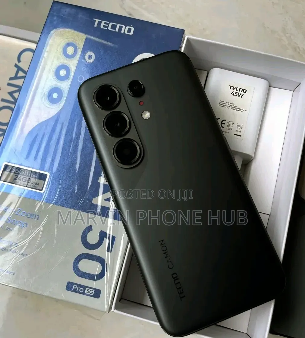 New Tecno Camon 50 Pro 256 GB Black