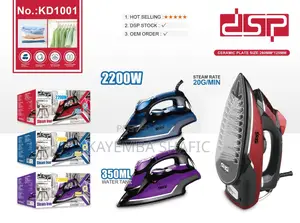 DSP 2200W Steam Iron (Model KD1001) With Ceramic Soleplate - Brand New