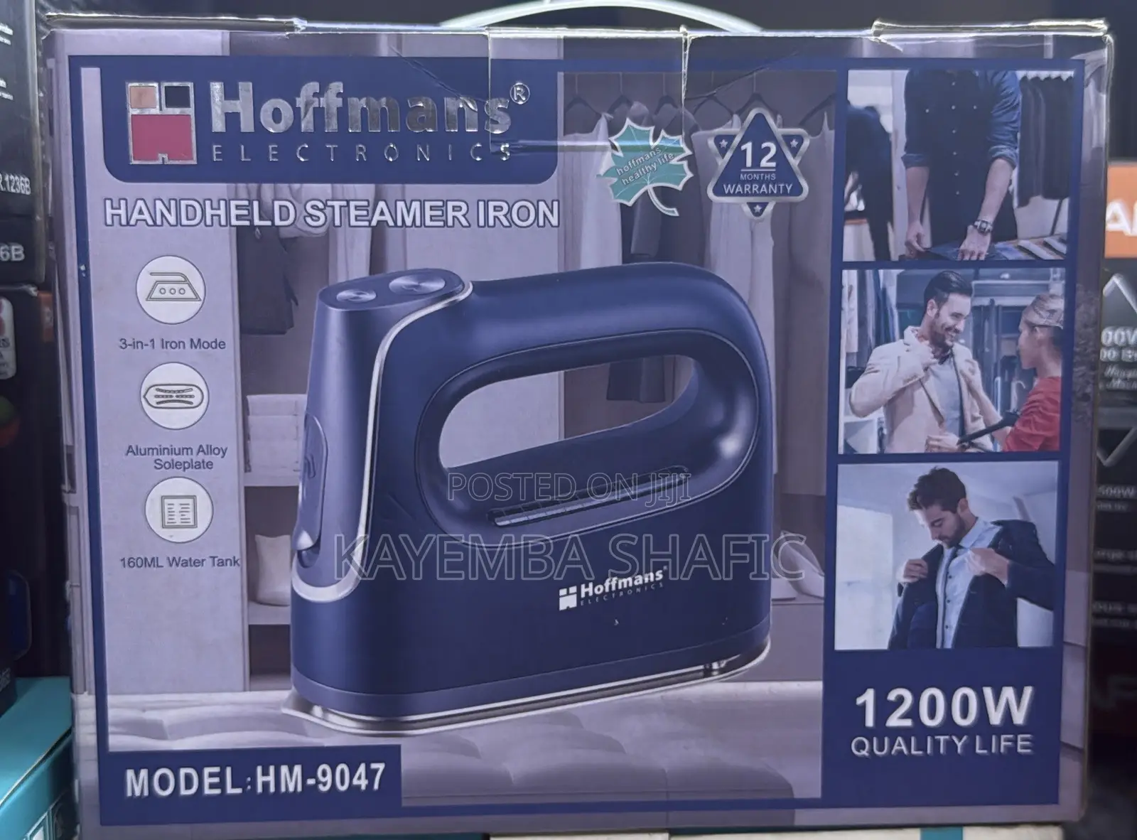 Hoffmans 1200W Handheld Steamer Iron Model HM-9047