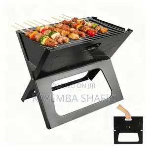 Portable X-Shaped Foldable Charcoal BBQ Grill - Outdoor Camping