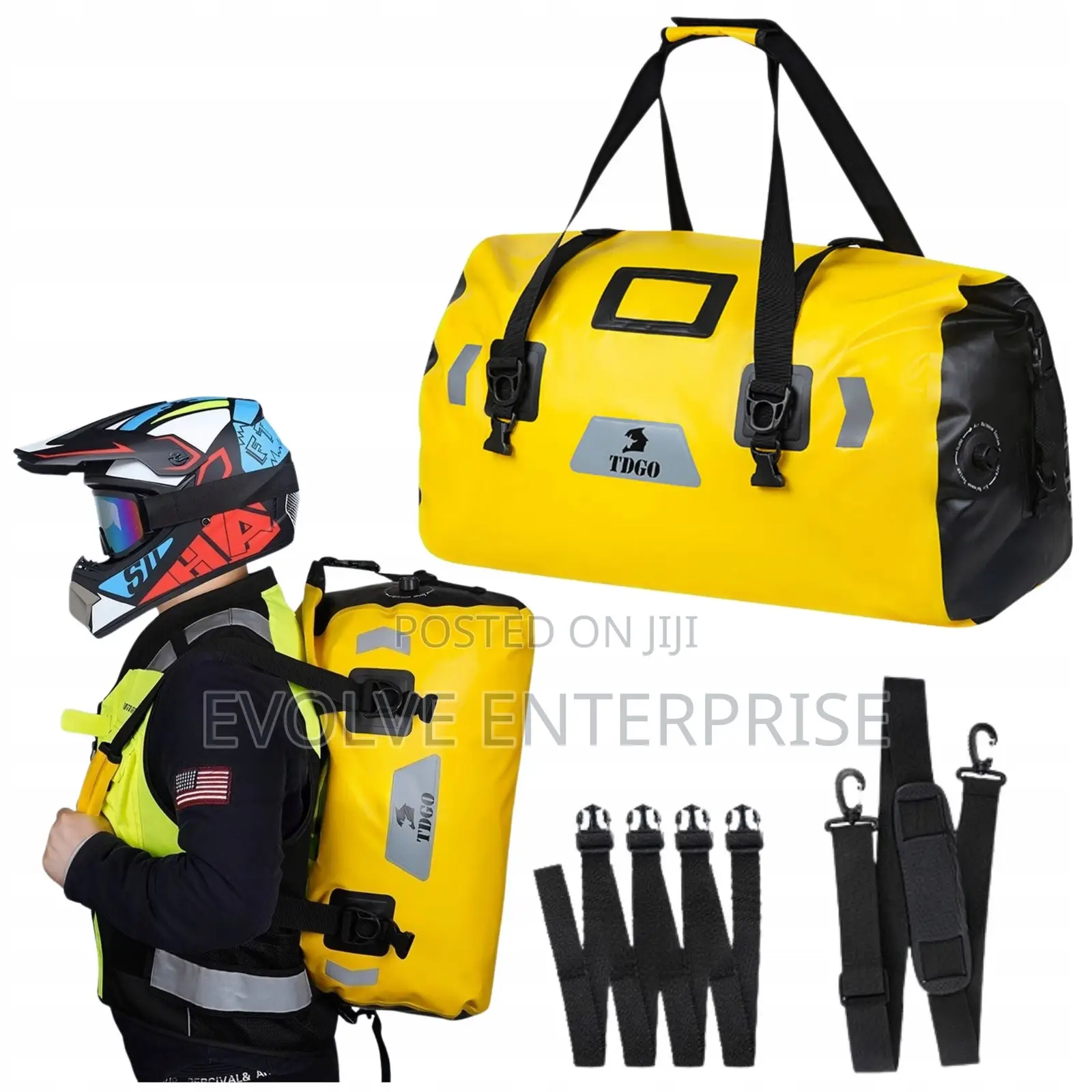 Motorcycle Seat Bag Waterproof Rollbag 66l