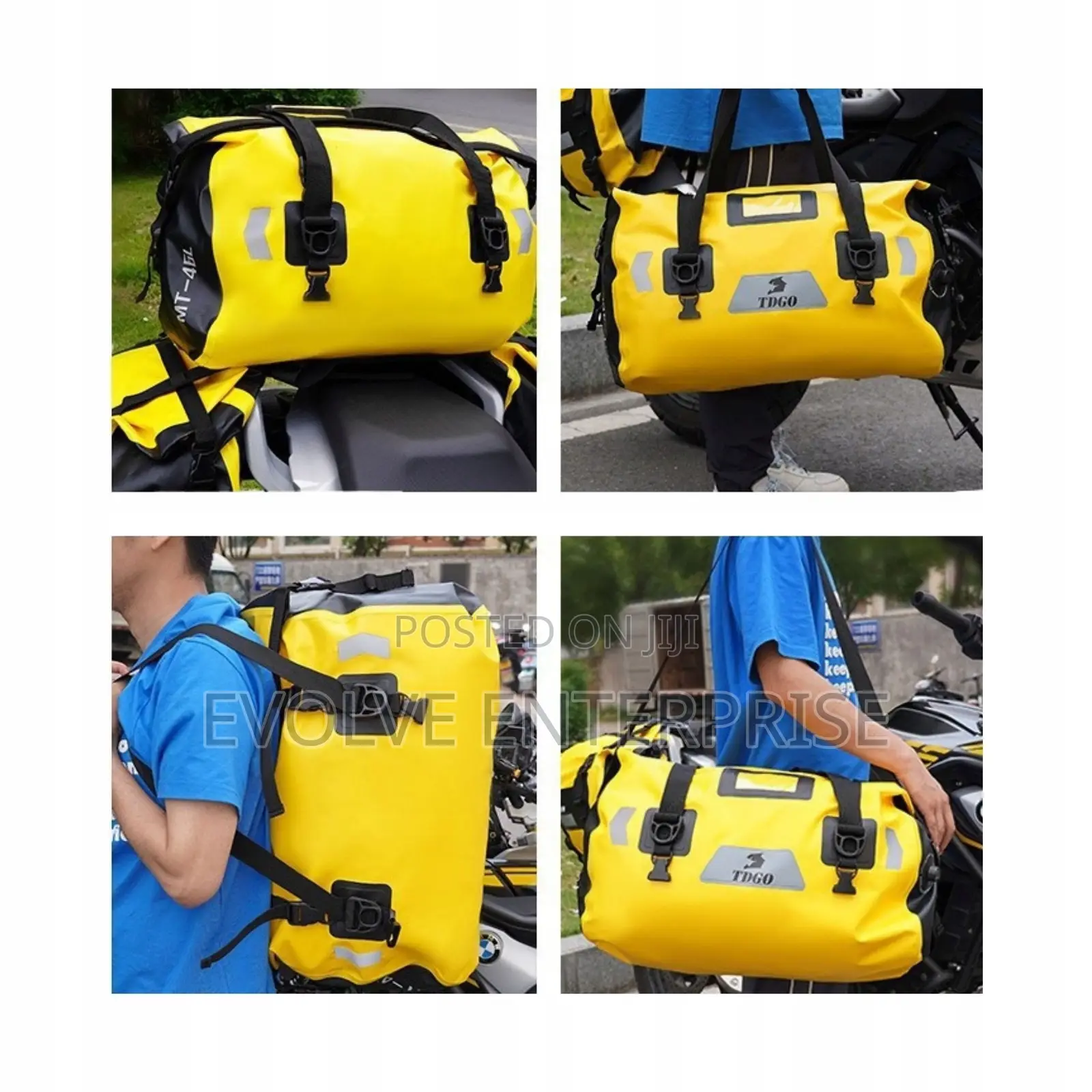 Motorcycle Seat Bag Waterproof Rollbag 66l