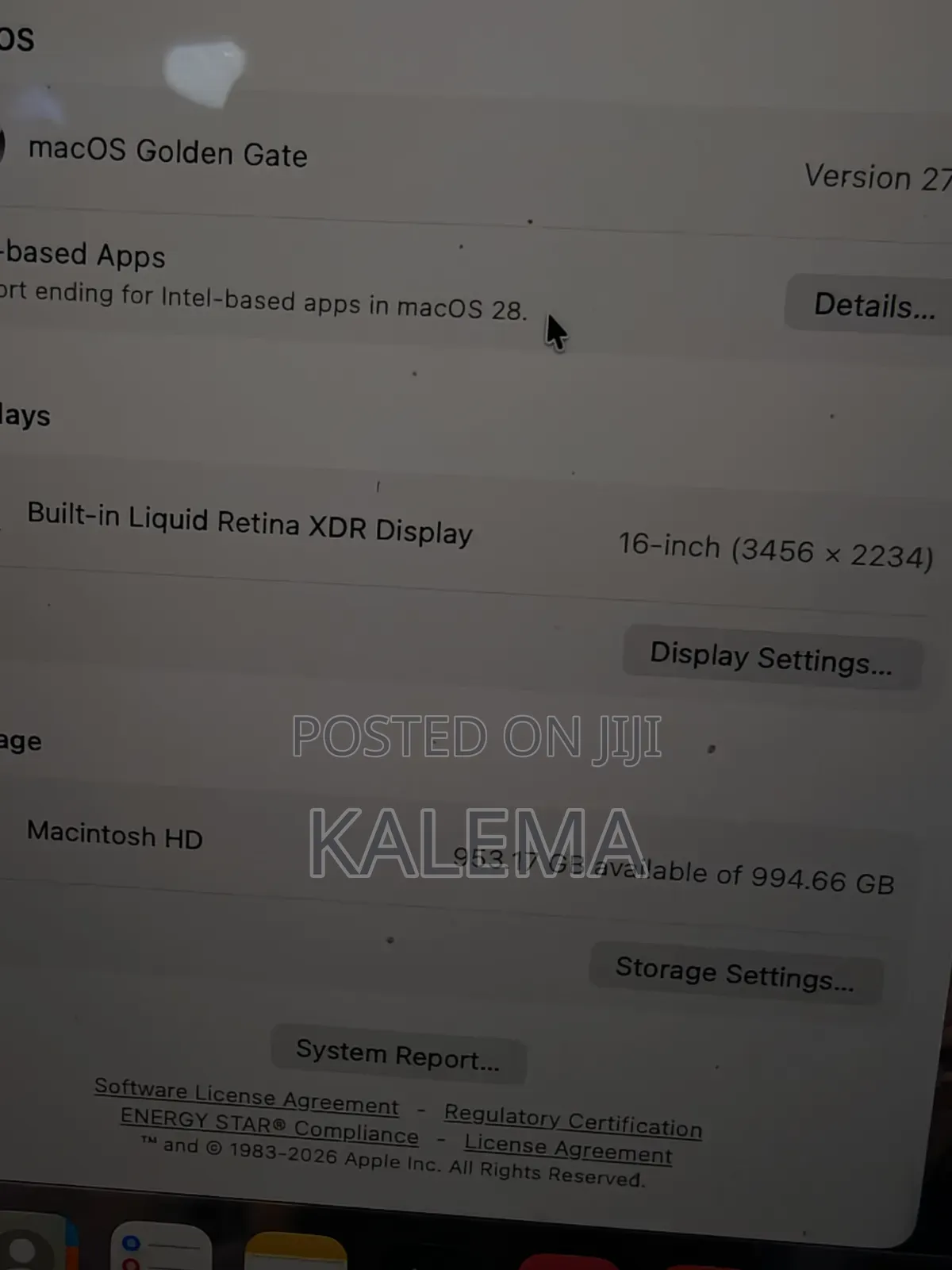 Laptop Apple MacBook Pro 2023 M2 Max 16GB Apple M2 SSD 1T