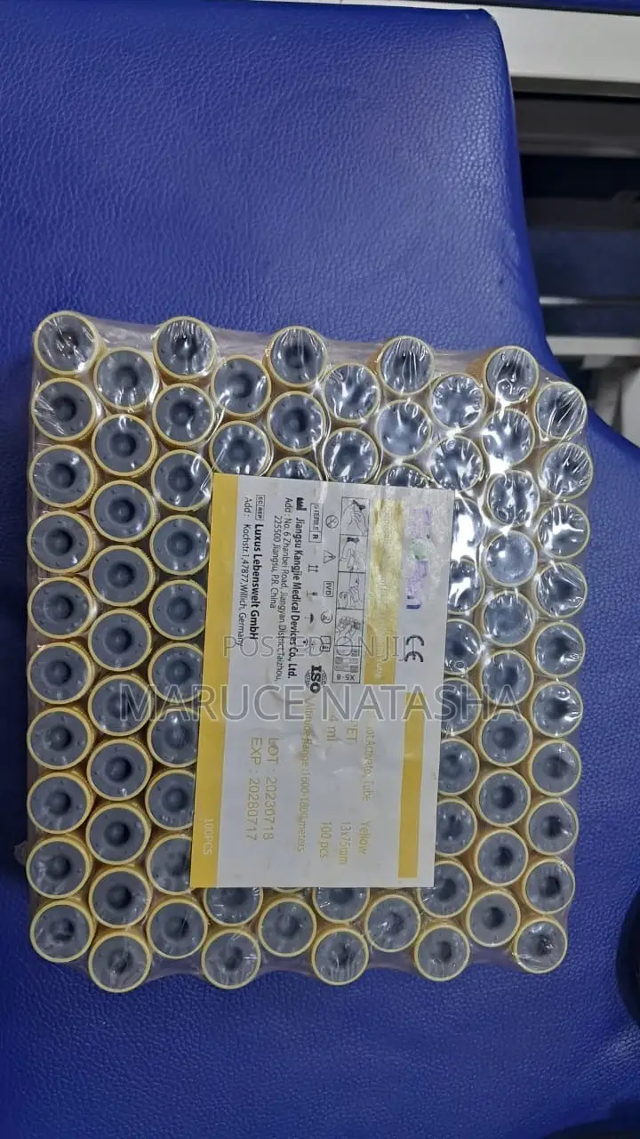 Yellow Vacuutainers