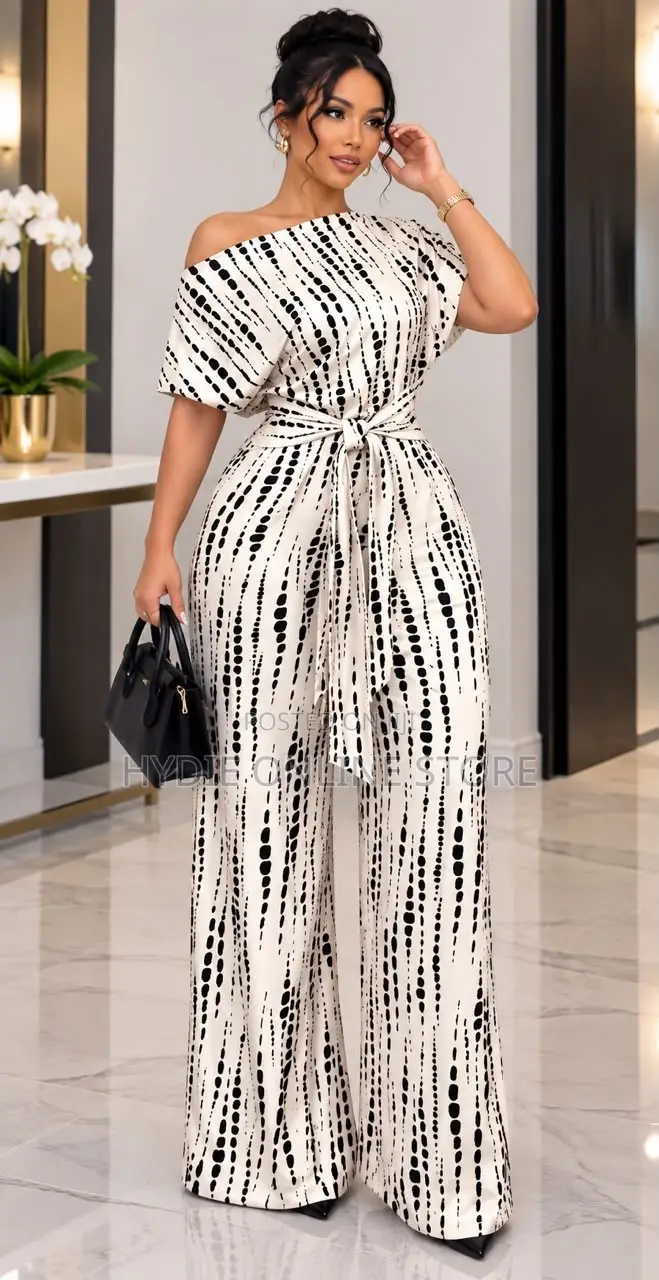 Trendy Animal Print Short-Sleeved Jumpsuit